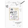 45th Birthday Party Guest Book Poster - Table Centerpiece Decoration