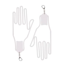 Golf Glove Holder, Set of 2, Golf Glove Hanger Hanger, Drying and Shape Prevention, Convenient Glove Storage Glove Holder (White)