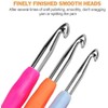 4.5MM Crochet Hooks, Extra-Long Crocheting Needles with Soft, Ergonomic Rubber