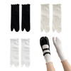 SamHeng Tabi Flip Flop Socks for Women 3 Pairs Cotton