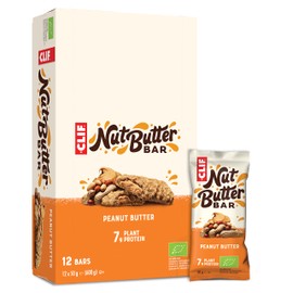 CLIF Bar Erdnuss-Energieriegel gefüllt mit Erdnusscreme Bio (mit 12 Stück), 600 ml