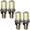 HQRP 4-Pack E12 Base 64 SMD3014 LED Light Bulbs AC
