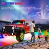 Nilight 4Pcs Car Underglow Neon Accent Strip Lights 256 LEDs