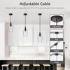 AIBISOD Glass Pendant Lights for Kitchen Island 2 Pack, E26