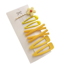 7 Pcs Yellow Sweet Flower Women Girl Barrette Bobby Pin Hairpin Hair Clips Decoration Elegant Gold Gifts Hair Clips Clips and Barrettes Clips