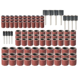 EsportsMJJ 102pcs Grit 120 Drum Sanding Kit with 1/2 3/8 1/10.2 cm Sanding Chuck Fit Rotary Tools