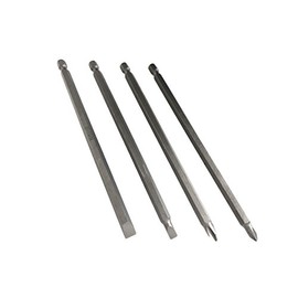 6" Extra Long Quick Change Power Drill Bits (4 Piece Screwdriver Bit Set)