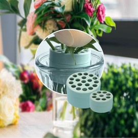 Spiral Ikebana Stem Holder, 2024 New Spiral Stem Holder for Vases, Spiral Flower Stem Holder, Spiral Ikebana Stem Holder Ring, Spiral DIY Bouquet Twister Flower Arrangement Holder (Green S+L)