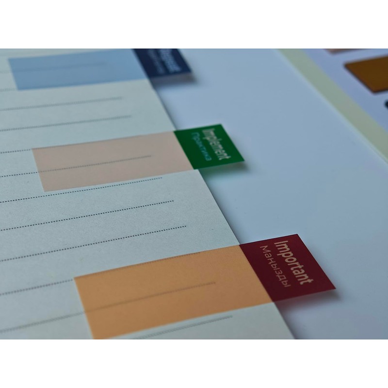 Sticky Note Tabs Coloured Page Markers Repositionable Book Flags Tabs