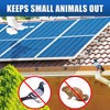 Moyios 6in x 120ft Solar Panel Bird Mesh Black PVC
