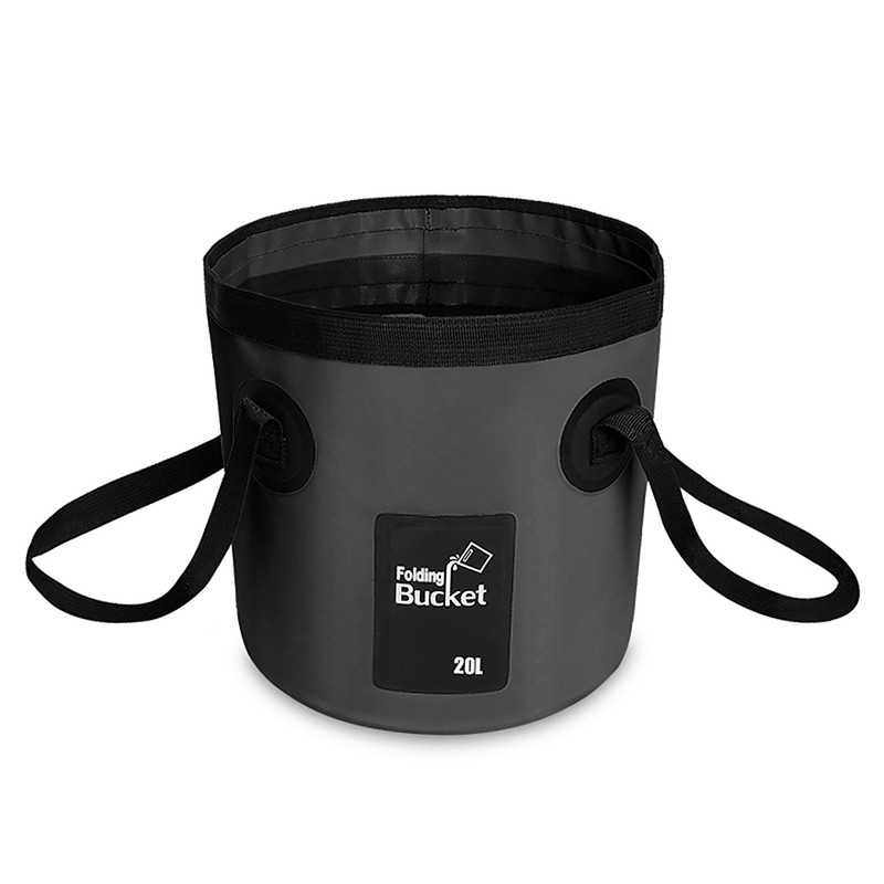 12L / 20L Waterproof Water Bucket Outdoor Fishing Bucket Folding