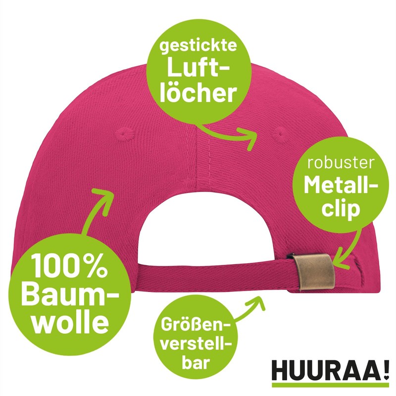 Huuraa Unisex Kappe Schwiegermutter mit Herz Geschenk Pink/White Schwiegermutter Mitbringsel