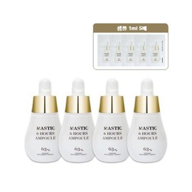 Mastina Ampoule Six Hours White Mastic 15ml 4pcs + 5 samples (41072221) / 매스티나 앰플 식스 아워스 화이트 매스틱 15ml 4개+샘플5매 (41072221)