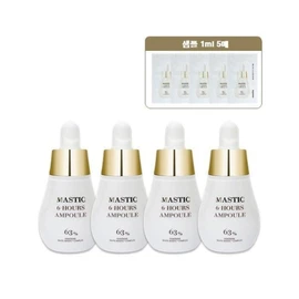 Mastina Ampoule Six Hours White Mastic 15ml 4pcs + 5 samples (41072221) / 매스티나 앰플 식스 아워스 화이트 매스틱 15ml 4개+샘플5매 (41072221)