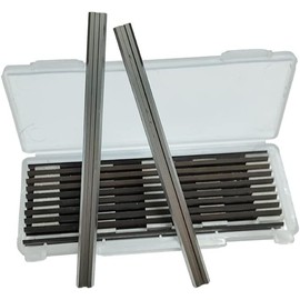 3-1/4 Inch Planer Blades,82mm Portable Industrial Carbide Planer Blades Knives Woodworking Replacement Blades for Bosch,DeWalt,Wen 6530,Ryobi,Craftsman and Most 3-1/4 Hand-Held Planers 10 Pack (HSS)