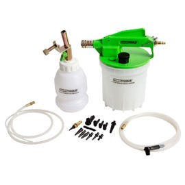 OEMTOOLS 22506 2L Vacuum Brake Bleeder Kit, Single-Person Brake Fluid Extraction, Pneumatic Bleeder Tool with Refill Bottle, Disc and Drum Brake Service, Automotive Vacuum Pump System