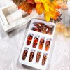 Maple Leaf Thanksgiving Press on Nails Medium Ballet Shaped Artificial