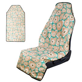Holoholo Life Booty Barrier - Highly Water-Resistant Washable Car Seat Cover for Post-Workout and Kids - Soft, Absorbent, Eco-Friendly Fabric Made from Recycled Water Bottles (Flower Power)