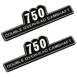 Mad Max Side Cover Emblem 750 Left & Right Set Double Sided Tape Fits 750cc DOHC Kawasaki Honda Yamaha Suzuki kawasaki honda yamaha suzuki etc Zephyr 750 Z1 Z2 Accessories Custom Parts