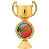 Crown Awards Ultimate Frisbee Trophy, 13" Silver Cup Ultimate Frisbee