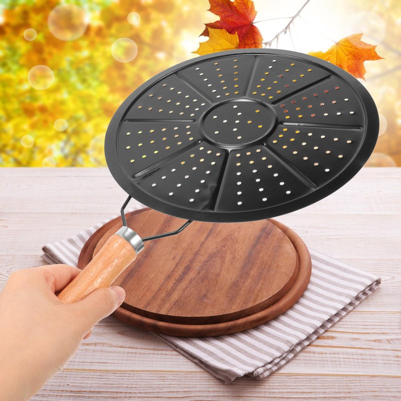 Cabilock Heat Resistant Insulation Pad for Kitchen 14.56X8.66X0.98In Wooden Handle