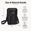 Leather Crossbody Bag for Daily Carry – Compact Multi-Pocket Phone