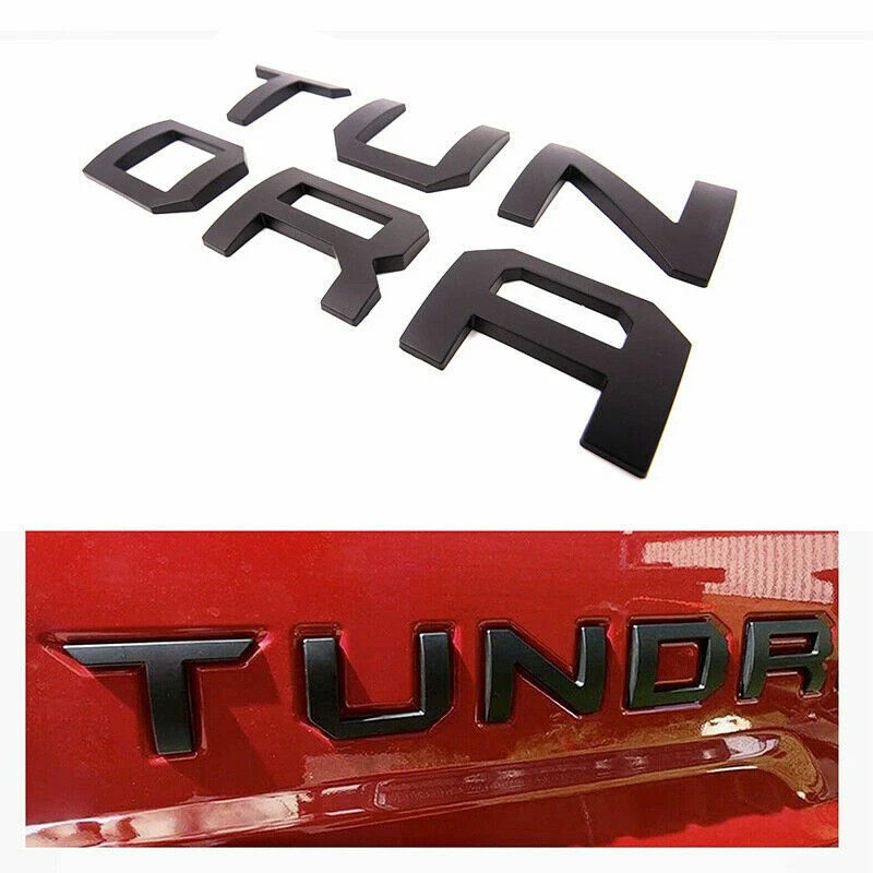 Unbranded Matte Black 3D Raised Layer Tailgate Insert Letters fits
