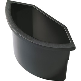 helit H6107295 Waste Bin Insert for Hanging, 2 Litre, Black
