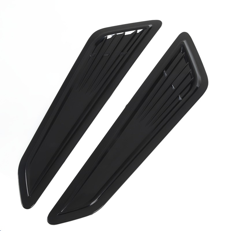 2 Pcs Hood Vent Cover Black Air Intake Dashboard Decorative