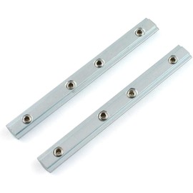 PZRT 4-Pack 2020 Series Aluminum Profile Straight Line Connector,Length 3.9 Inch Bracket Fastener with M5 Screw,for T Slot 6mm Aluminum Extrusion Profile Connect Parts