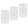 Eumyviv Clear Hammered Glass Lamp Shade Replacement with 1-5/8-Inch Fitter