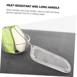 CIYODO Kitchen Frying Basket Ergonomic Stainless Steel Strainer Heat-Resistant Handle for Safe Frying and Rapid Oil Separation Multipurpose Food Storage Tool