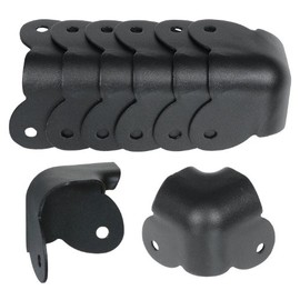 Reliable Hardware Company RH-1520TB-8-A Corner Set, 1.5 * 1.5 * 0.75 inches, Black