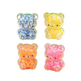 Pack of 4 SSKHE Little Bear Squishy Squeeze Toy,Stress Relief Toy,Relaxation and Stress Relief,Birthday Gifts for Adults and Children