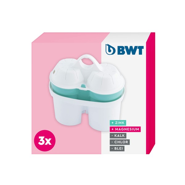 BWT 3 Filter Cartridges for Filtered Water with Magnesium and Zinc