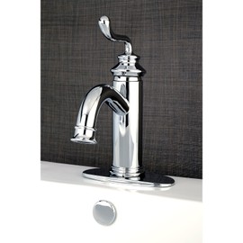 Kingston Brass LS5413RL Royale Bathroom Faucet, Brushed Brass 5.88 x 5.06 x 9