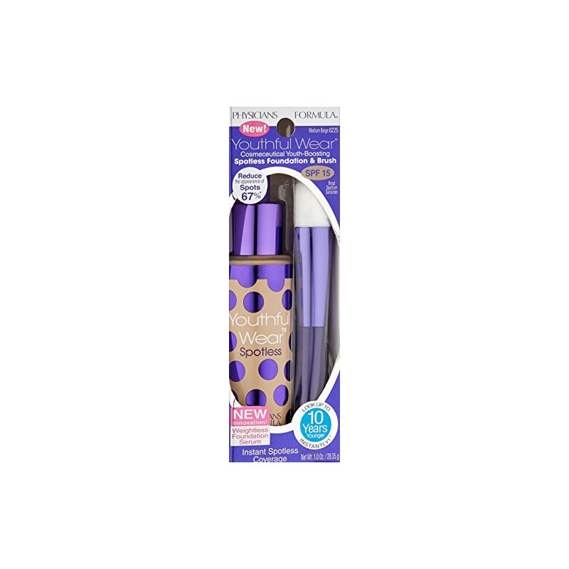 Physicians Formula Youthful Wear Cosmeceutical Youth-Boosting Spotless Foundation SPF 15,
