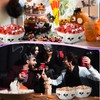 Wiwiqing 2 Pcs Halloween Candy Bowls Skeleton Skull Plastic Bowl
