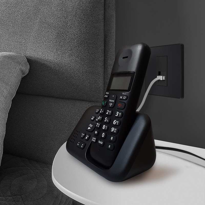 BG Electrical Evolve Single Master Telefonsteckdose, mattschwarz