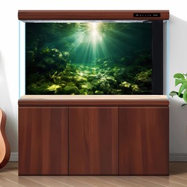 Underwater Sunray Aquarium Background Deep Ocean Rock Cave Fish Tank Background Under The Sea Coral Reef Aquarium Backdrop Ocean Floor Tropical Fish Terrarium Background for Fish Tank Decor 24x12in