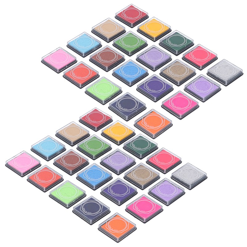 2 Box Stamp Pad 20 Colors NonToxic HandMade Children Finger
