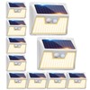 Peasur Solar Outdoor Lights [10 Pack/140LED], 3000K Warm Light Motion
