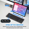 Folding Bluetooth Keyboard, Sync Up to 3 Devices with Numeric
