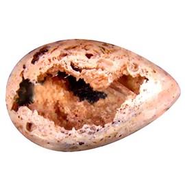 6.68 ct Pear Cabochon (17 x 11 mm) Un-Heated Mexican Matrix Fire Opal Loose Gemstone