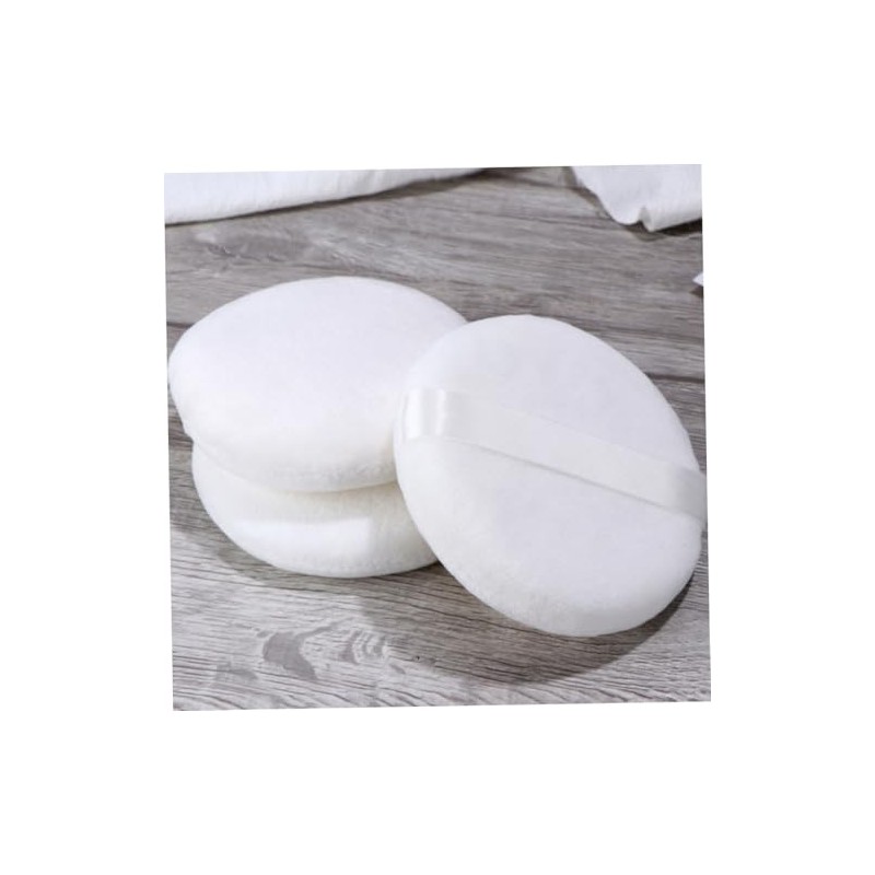 Borla de Algodón para Talco, 10cm, y Lavable, 3 Piezas