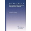 Table of the coefficients of Everett's central-difference interpolation formula