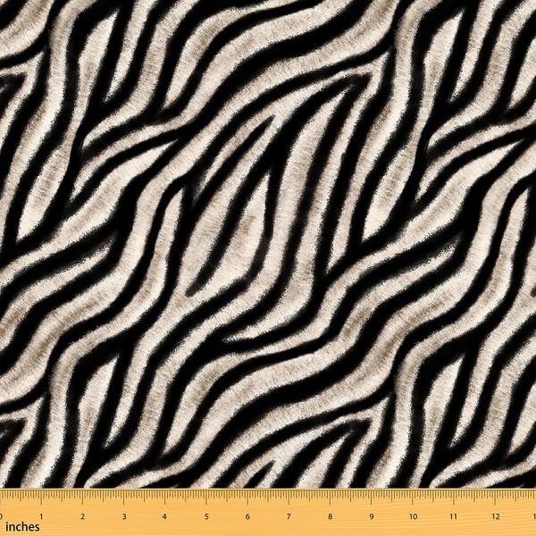 Zebra Skin Pattern Fabric by The Yard for Chairs African