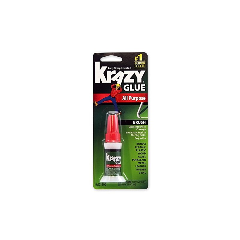 Krazy Glue KG92548R Instant Krazy Glue 0.18-Ounce All Purpose Brush