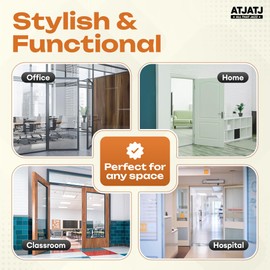 2 Packs Door Stoppers for Bottom, Rubber Wedge, Heavy Duty Doorstop for Inside, Rubber, Floor, Wedge Garage Classroom Stopper for Carpet, Door Holder