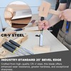 GREBSTK 9.5in Wood Chisel Set for Woodworking, 4pcs Chrome Vanadium